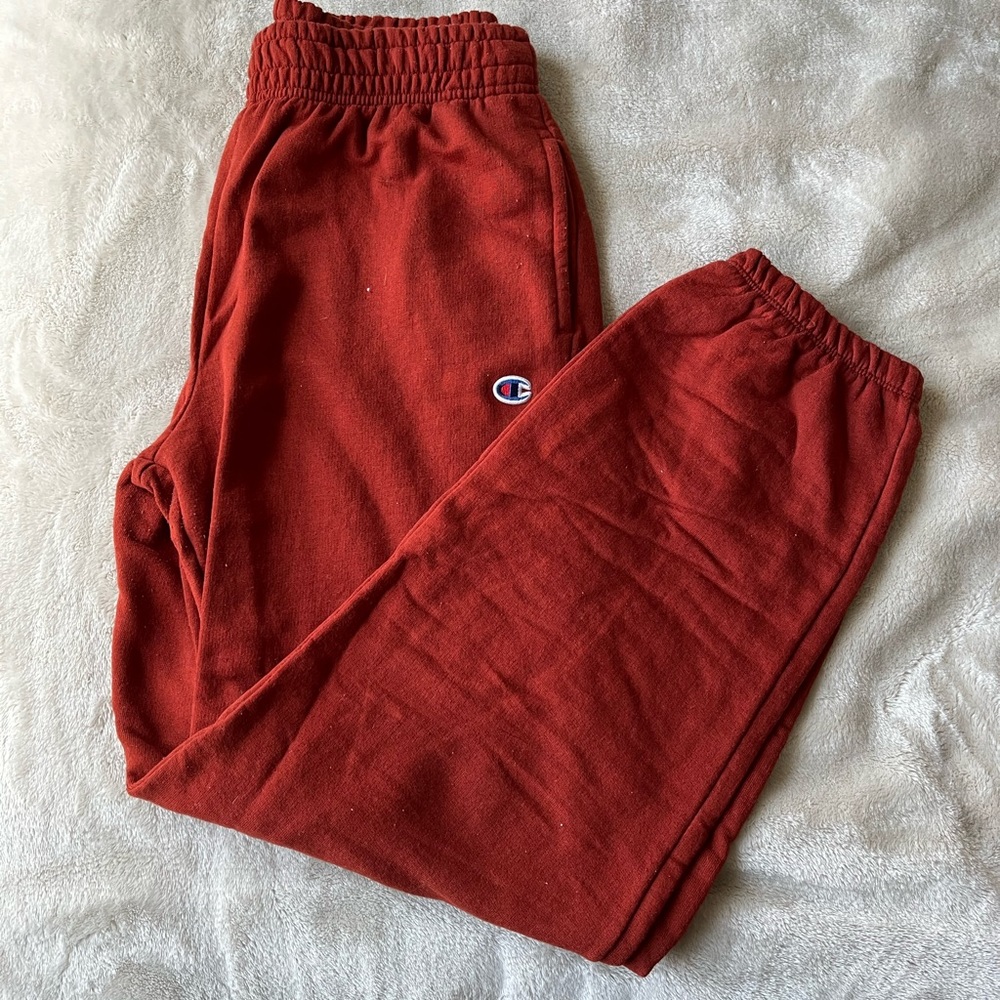 burnt orange champion sweatpants